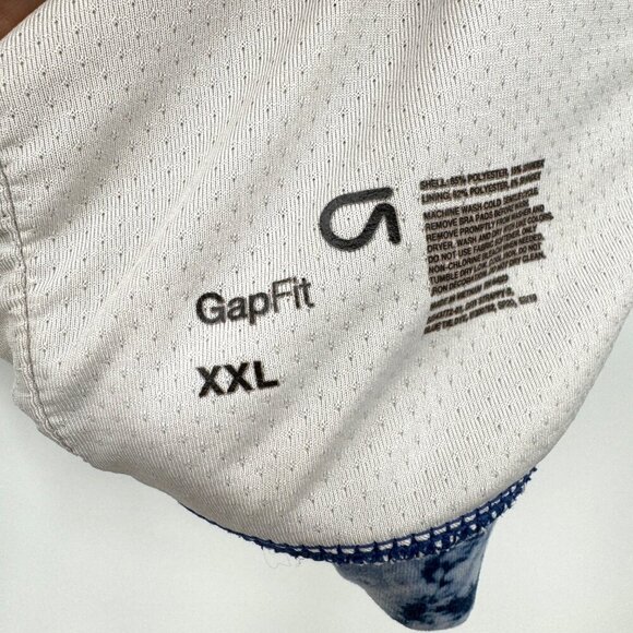 Gap Fit Strappy Sports Bra woman’s size.  l tie dye blue athletic wear - Picture 4 of 7